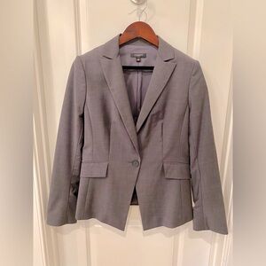 Anne Taylor Gray Stretch Wool Blazer Size 12